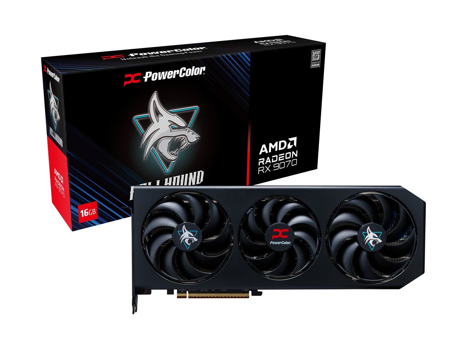 Powercolor AMD Radeon RX9070 16GB Hellhound