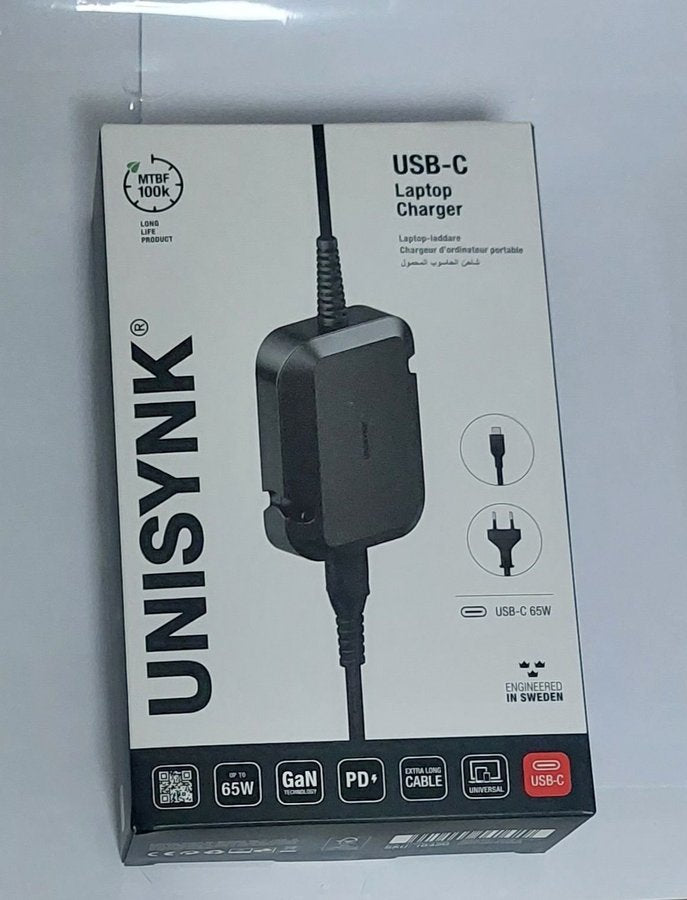 UNISYNK USB-C Laptop Laddare 65W