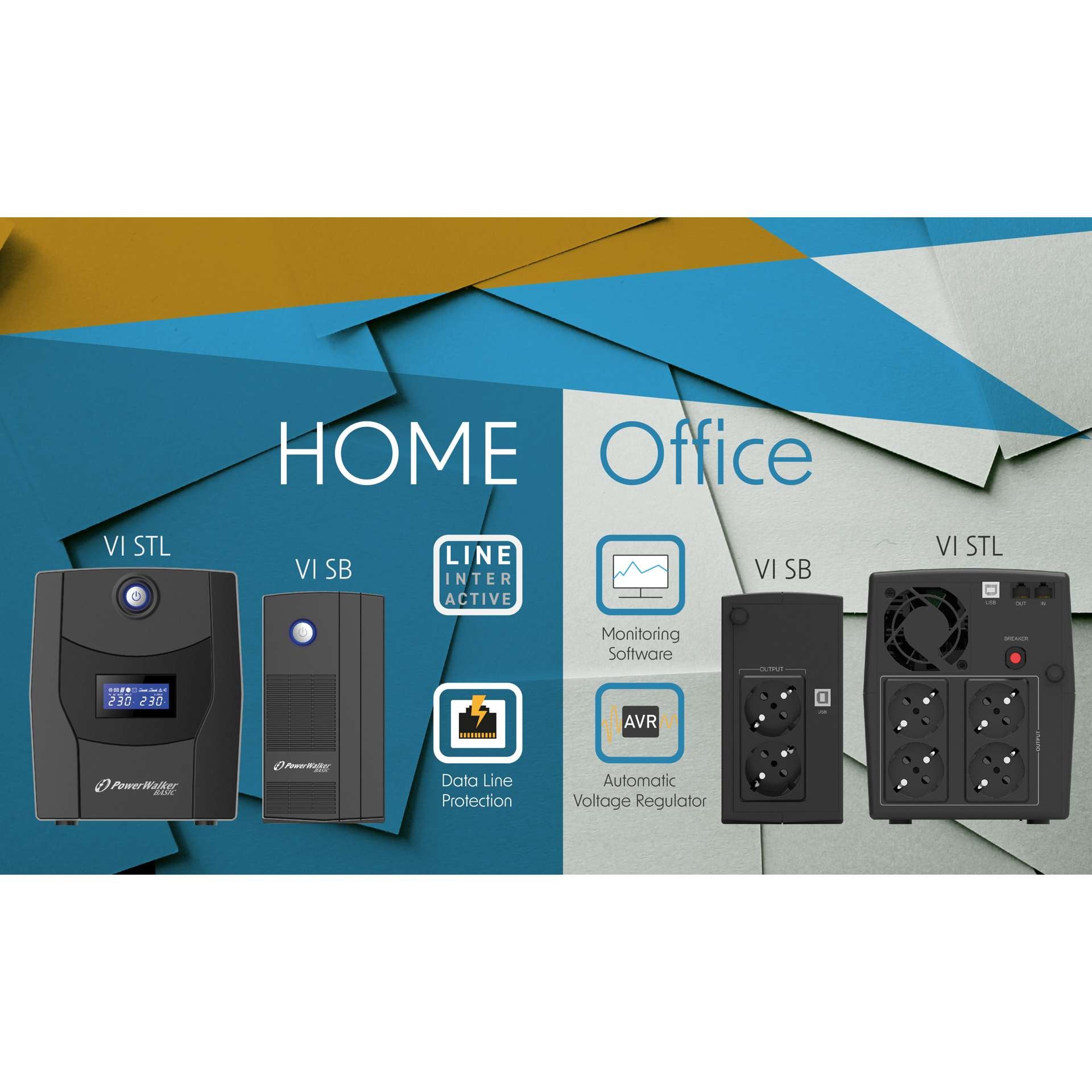 PowerWalker Basic VI 1000 STL UPS – produktbild 3