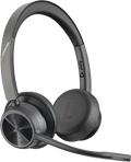 Poly HP Voyager 4320 UC Stereo USB-A Headset +BT700 USB-A Adapter +Charging Stand