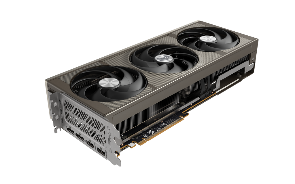Sapphire NITRO+ Radeon RX 9070 OC 16 GB från baksidan