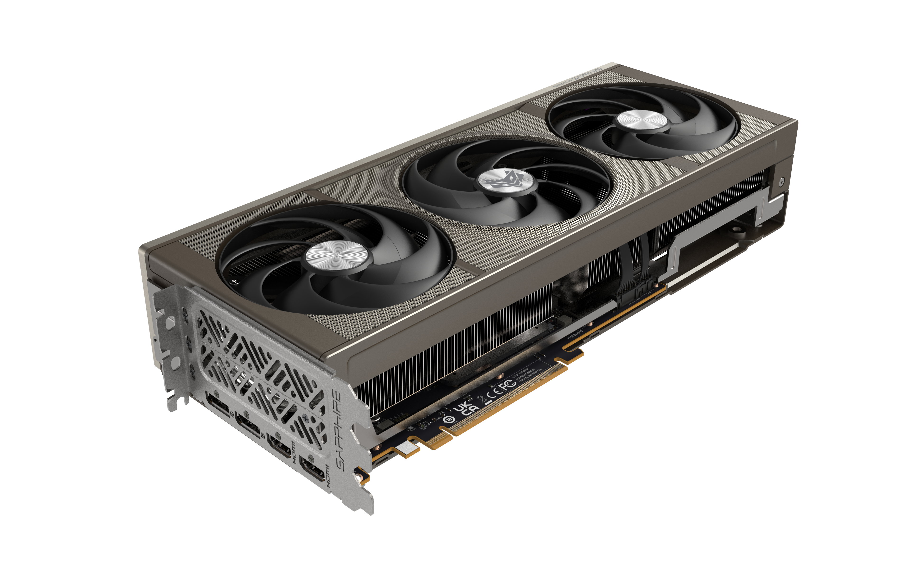 Sapphire NITRO+ Radeon RX 9070 OC 16 GB från baksidan
