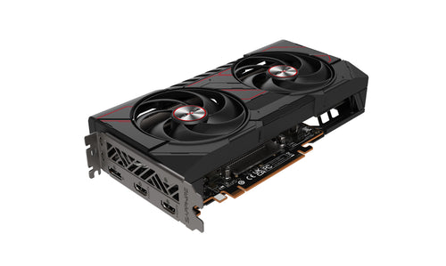 Sapphire Pulse Radeon RX 9060 XT OC 16 GB från baksidan