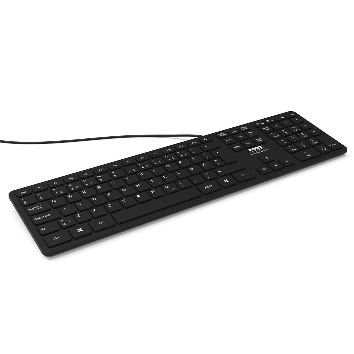 Port Design Executive office Tangentbord, svensklayout USB C & A