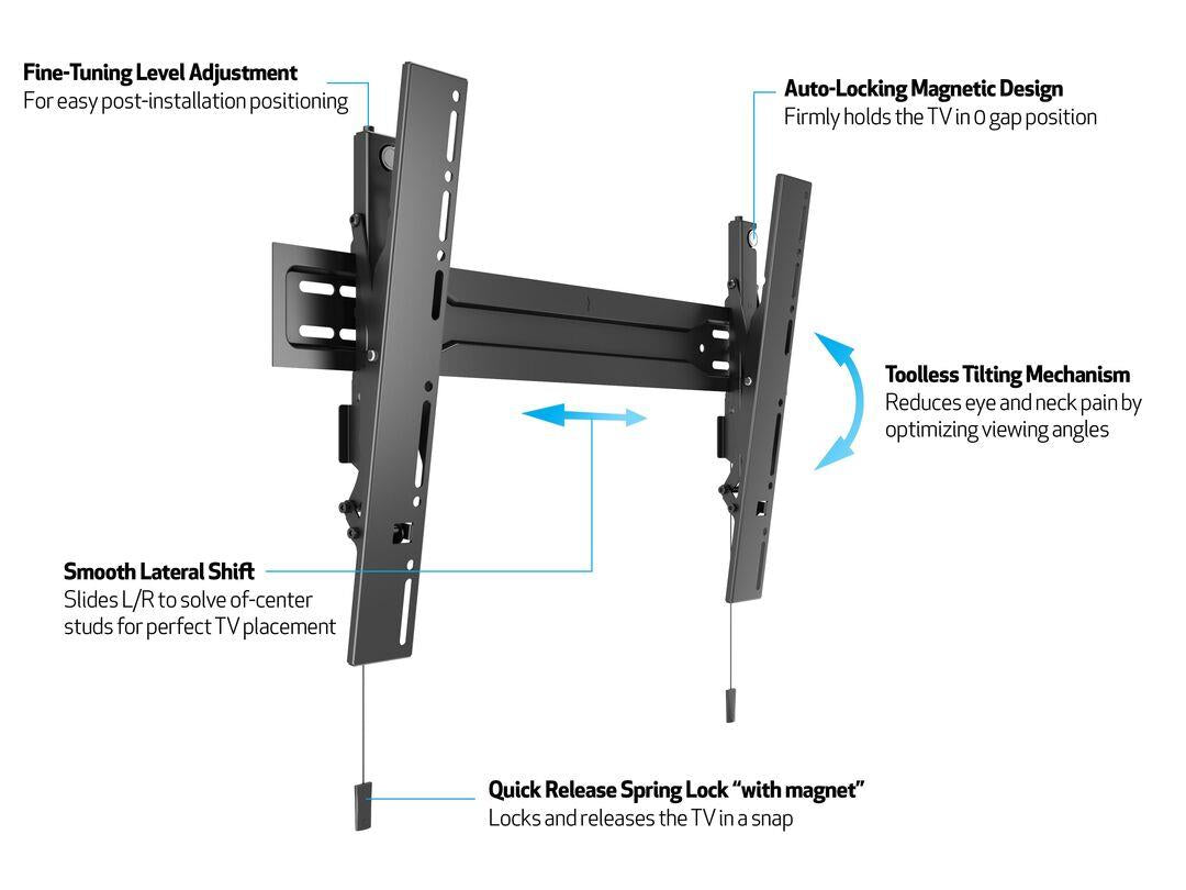 Multibrackets Super Slim Tilt 600 MAX väggfäste