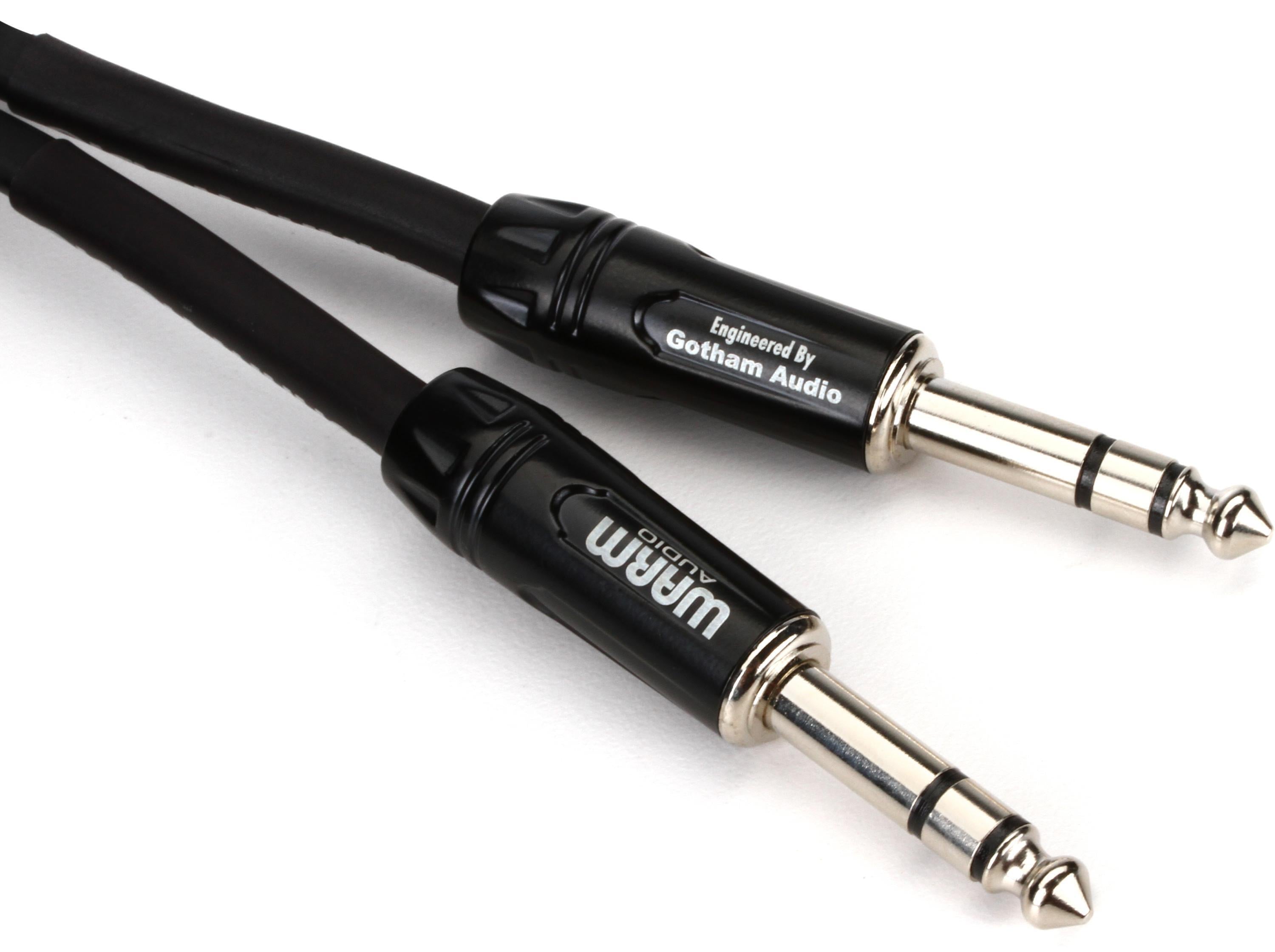 Warm Audio Pro Series balanserad TRS-kabel i svart