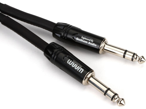 Warm Audio Pro Series balanserad TRS-kabel i svart