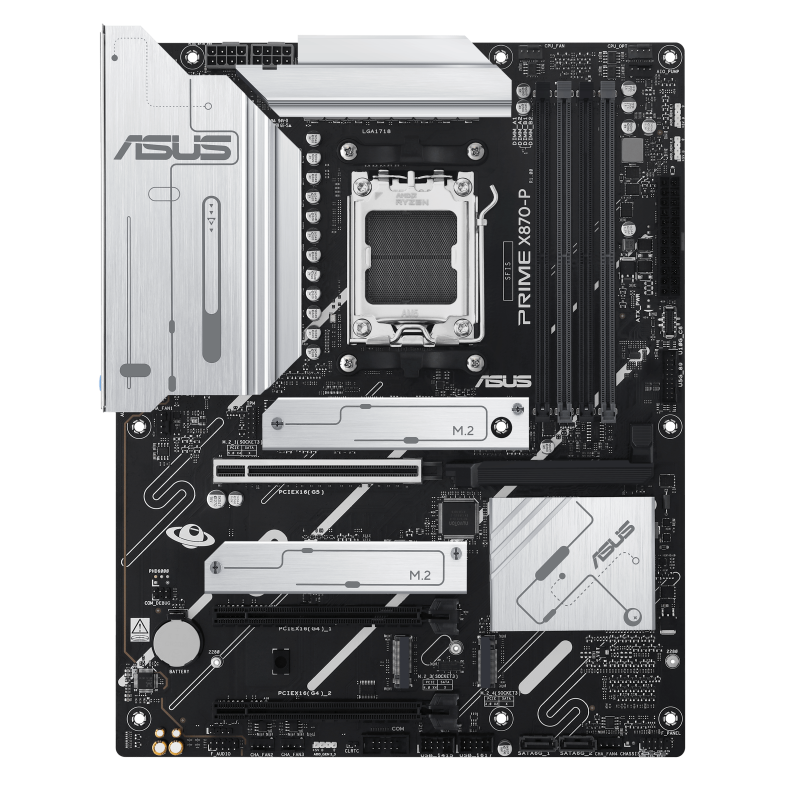 ASUS PRIME X870-P AM5 ATX-moderkort framifrån