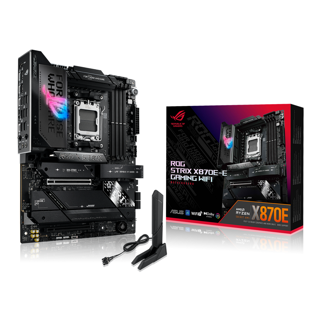 ASUS ROG Strix X870E-E Gaming WiFi ATX-moderkort för Socket AM5