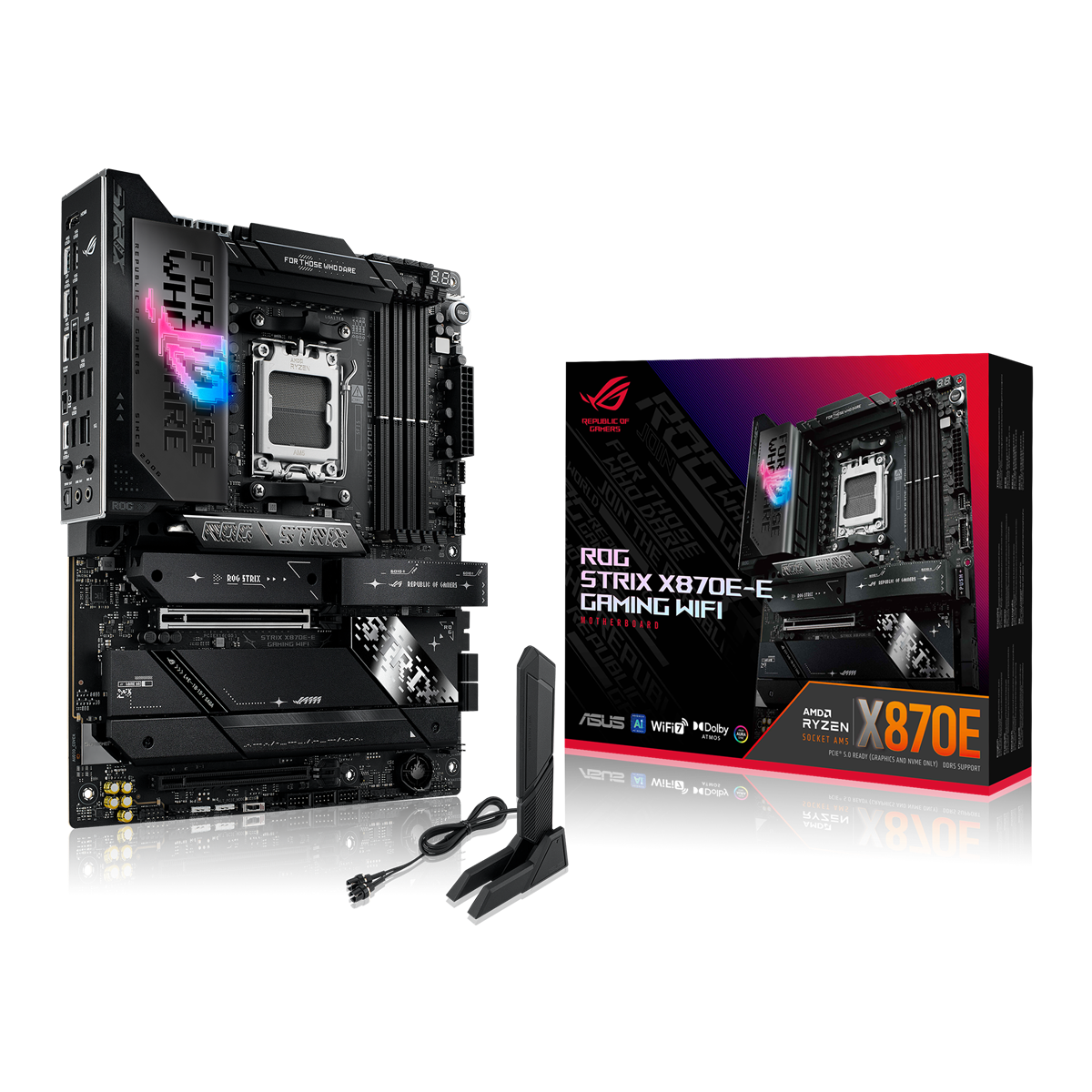 ASUS ROG Strix X870E-E Gaming WiFi ATX-moderkort för Socket AM5