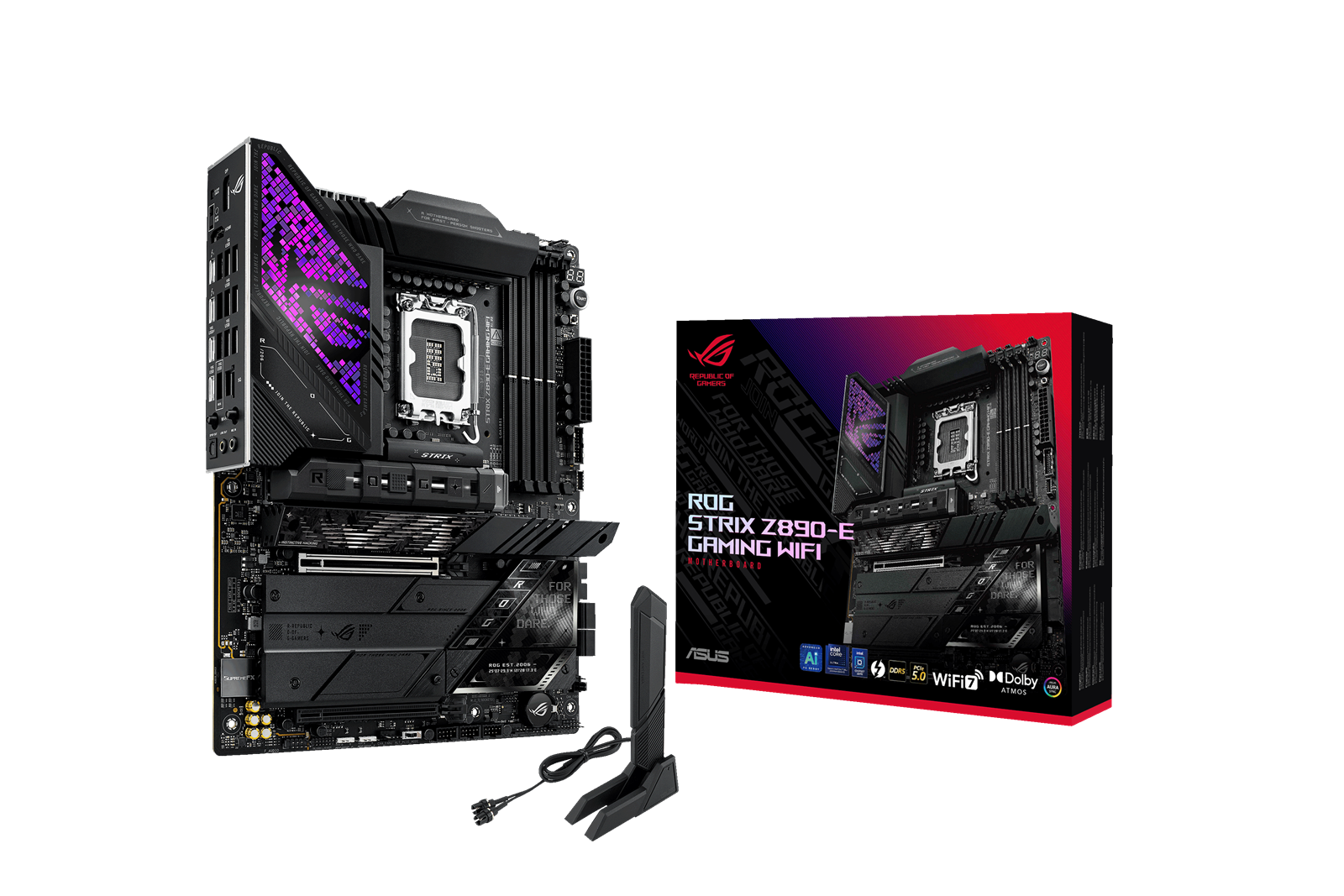 ASUS ROG Strix Z890-E Gaming WiFi ATX-moderkort för Intel LGA1851