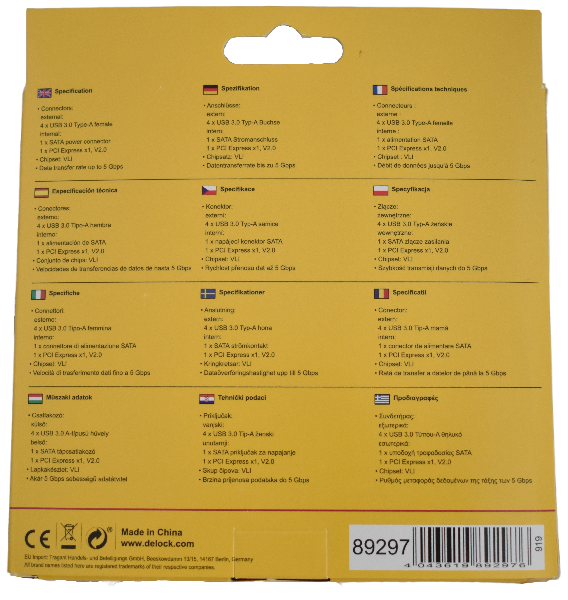 Delock USB 3.0 x 4 Pci-express