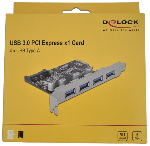 Delock USB 3.0 x 4 Pci-express