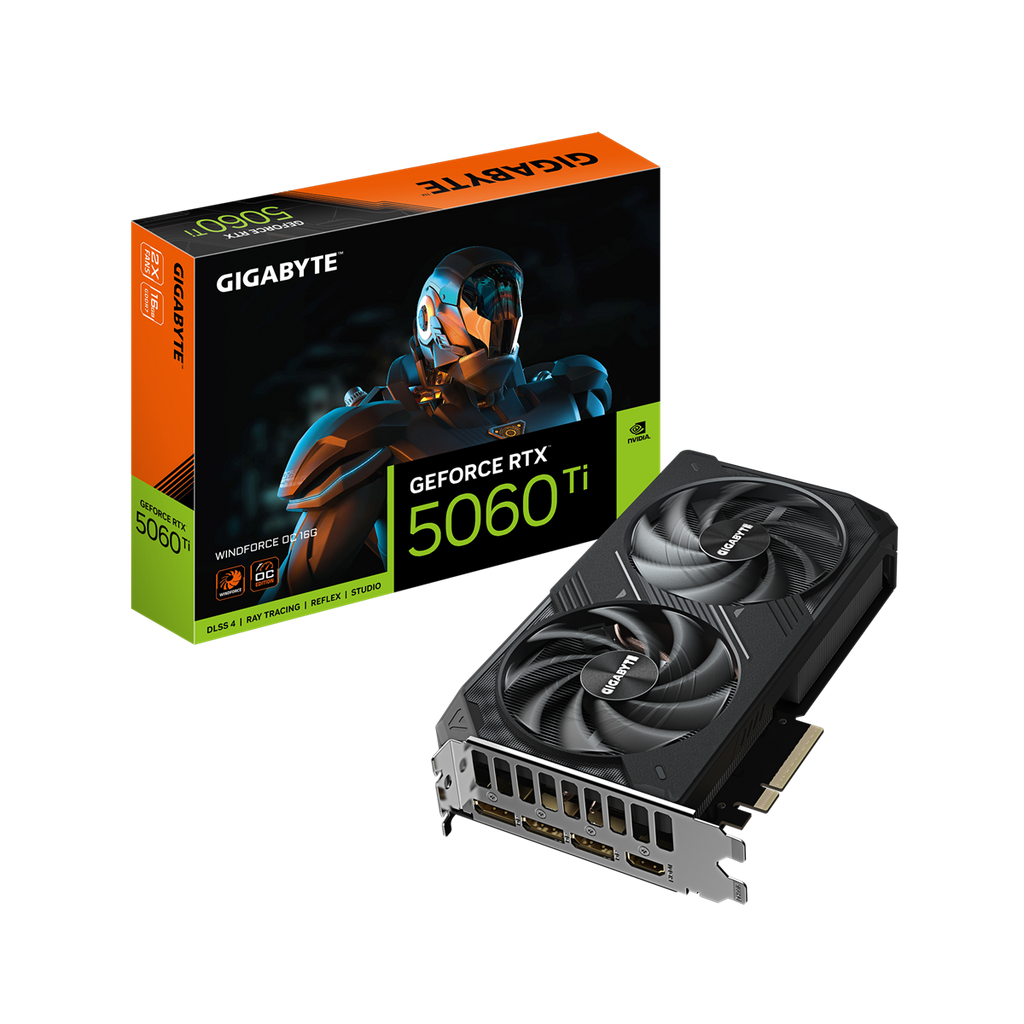 Gigabyte GeForce RTX 5060 Ti WINDFORCE OC 16 GB produktbild 1