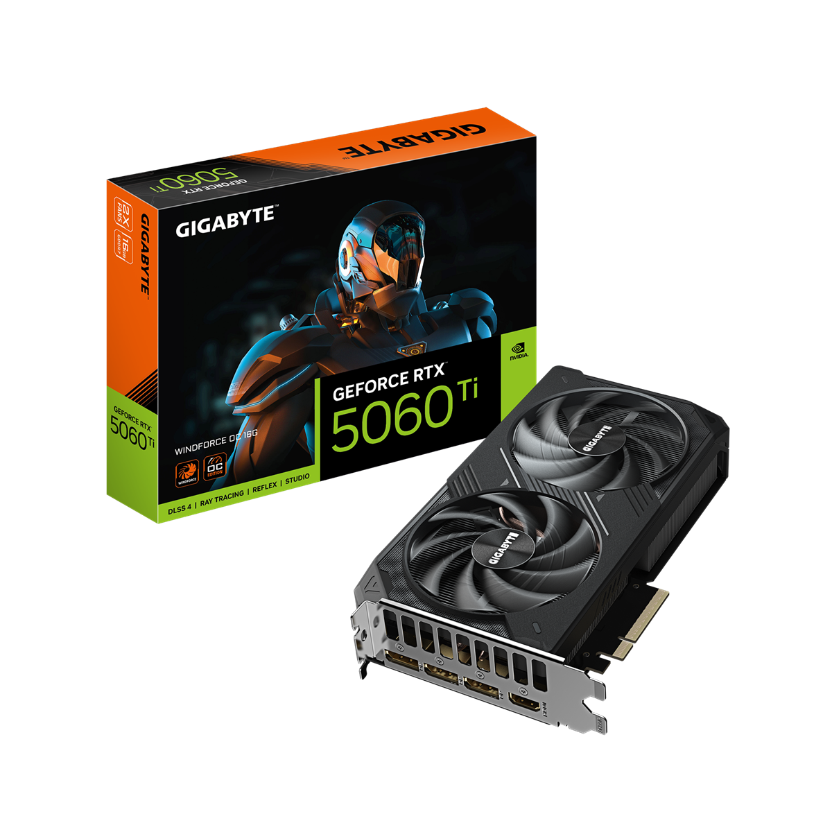 Gigabyte GeForce RTX 5060 Ti WINDFORCE OC 16 GB produktbild 1