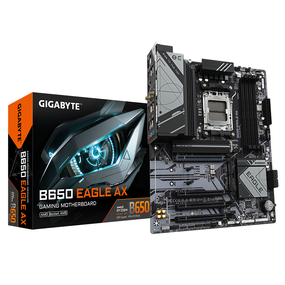 Gigabyte B650 EAGLE AX ATX-moderkort för Socket AM5 med Wi-Fi