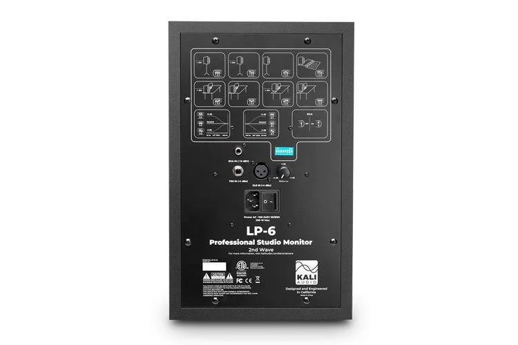 Kali Audio LP-6 V2 – bakpanel och anslutningar