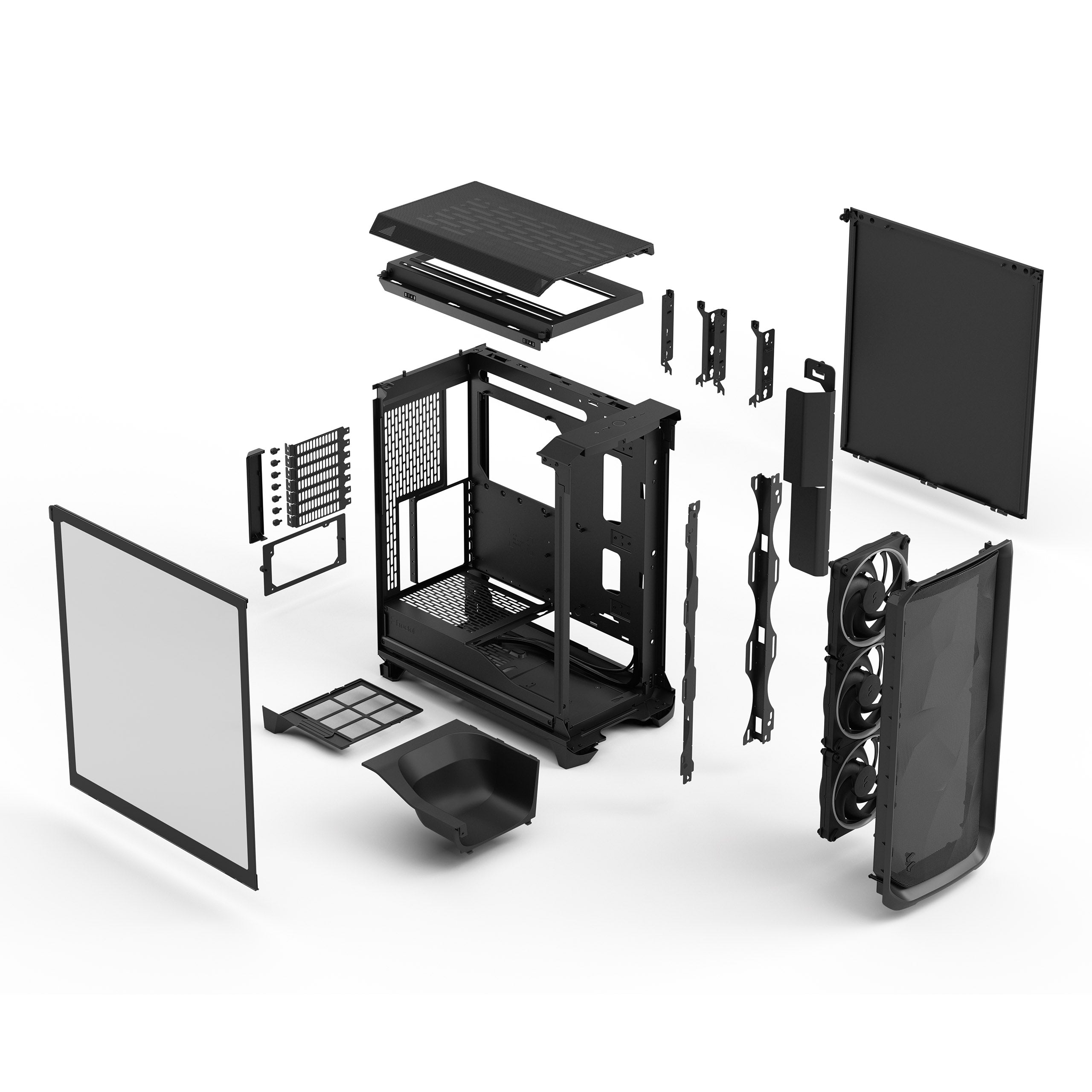 Fractal Design Meshify 3 Black RGB TG light tint