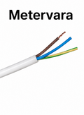 RQQ 3G1,5 mm² Halogenfri anslutningskabel – Vit