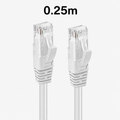 Vit MicroConnect Cat6a U/UTP-patchkabel, 0,25 m