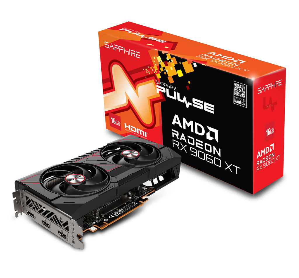 Sapphire Pulse Radeon RX 9060 XT OC 16 GB med originalförpackning