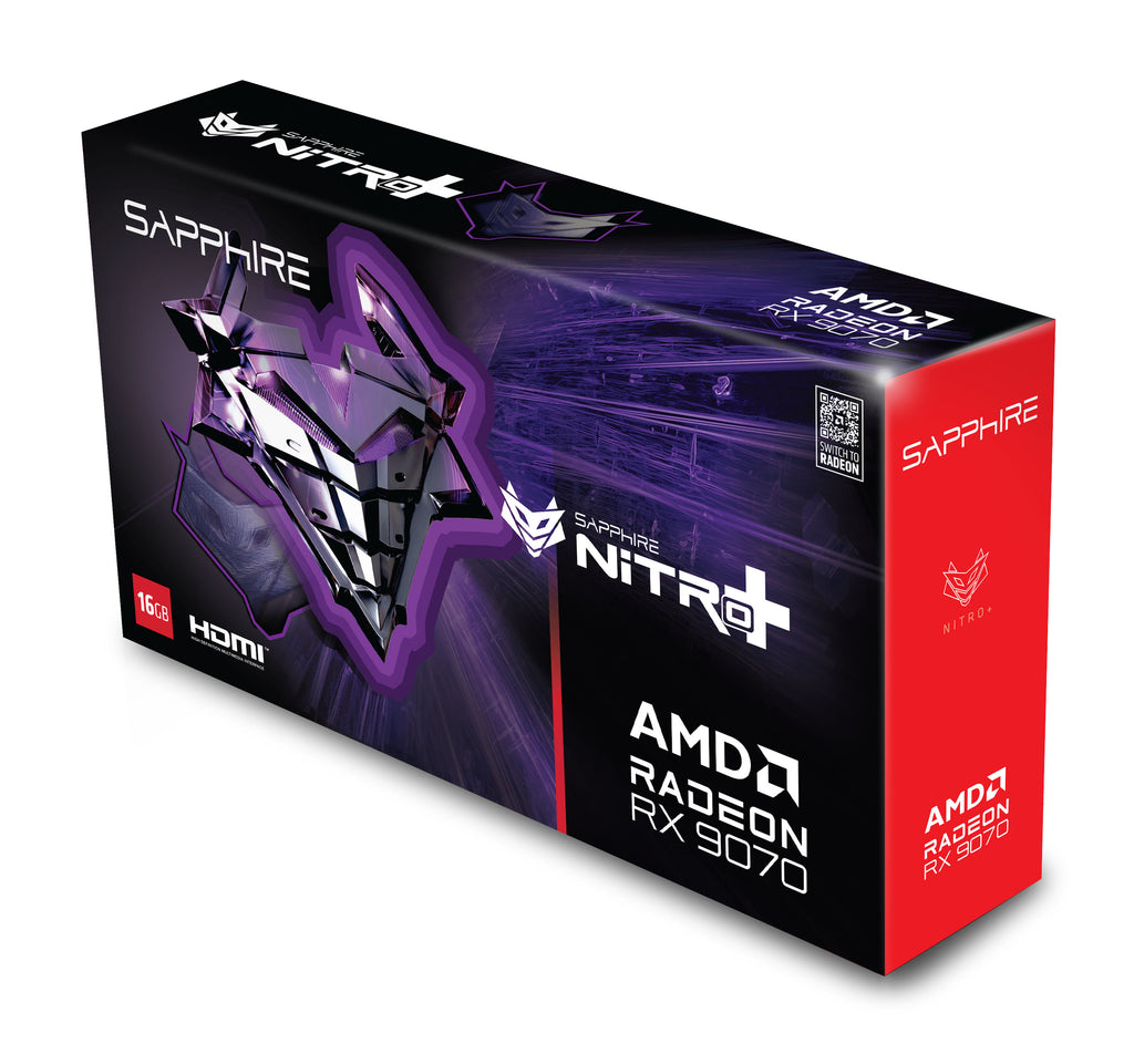 Sapphire NITRO+ Radeon RX 9070 OC 16 GB originalförpackning