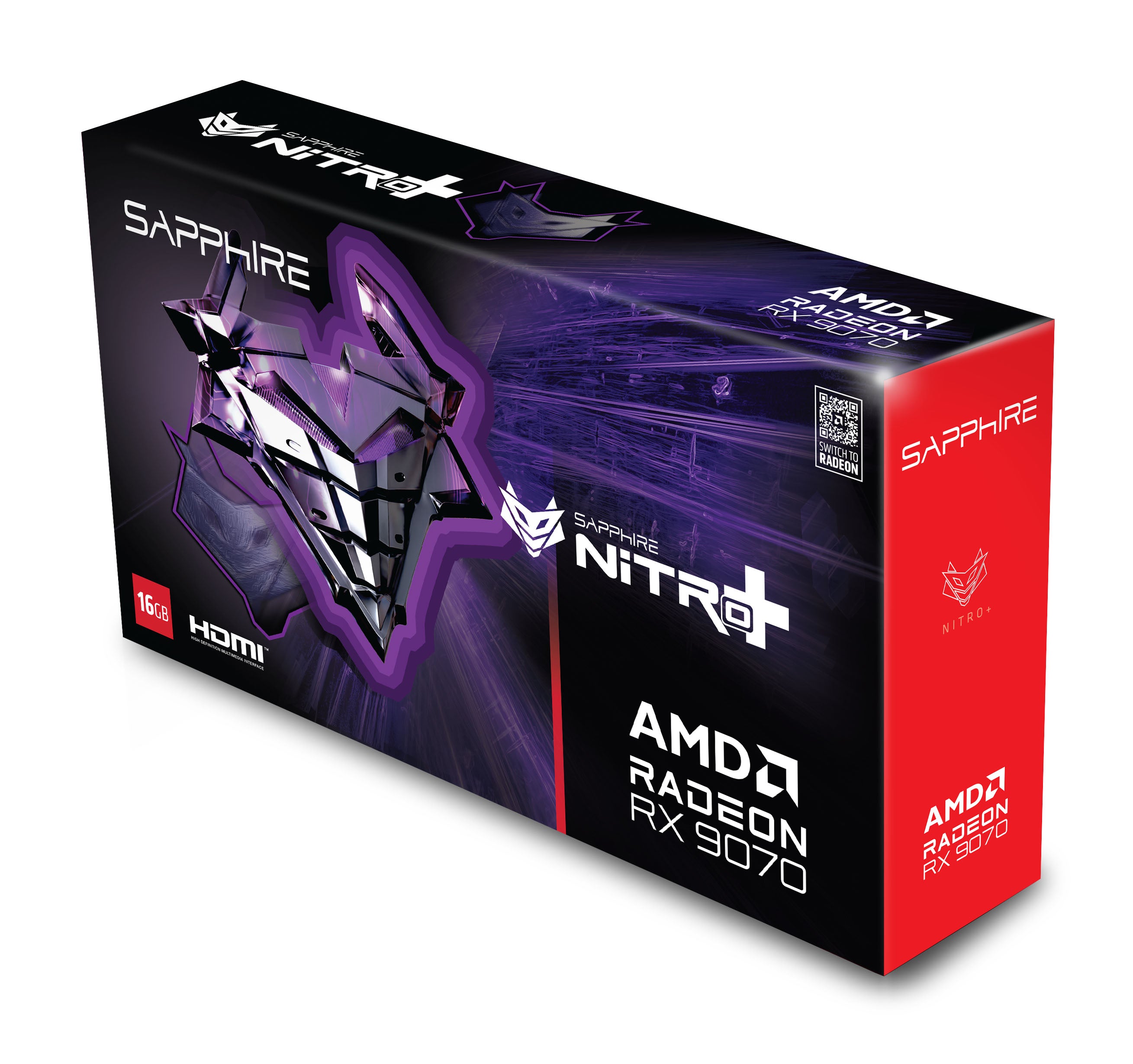 Sapphire NITRO+ Radeon RX 9070 OC 16 GB originalförpackning