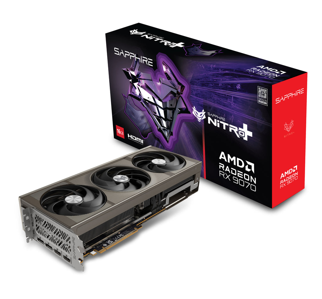 Sapphire NITRO+ Radeon RX 9070 OC 16 GB med originalförpackning