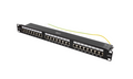 19" Patchpanel 24xports cat6 STP 1u