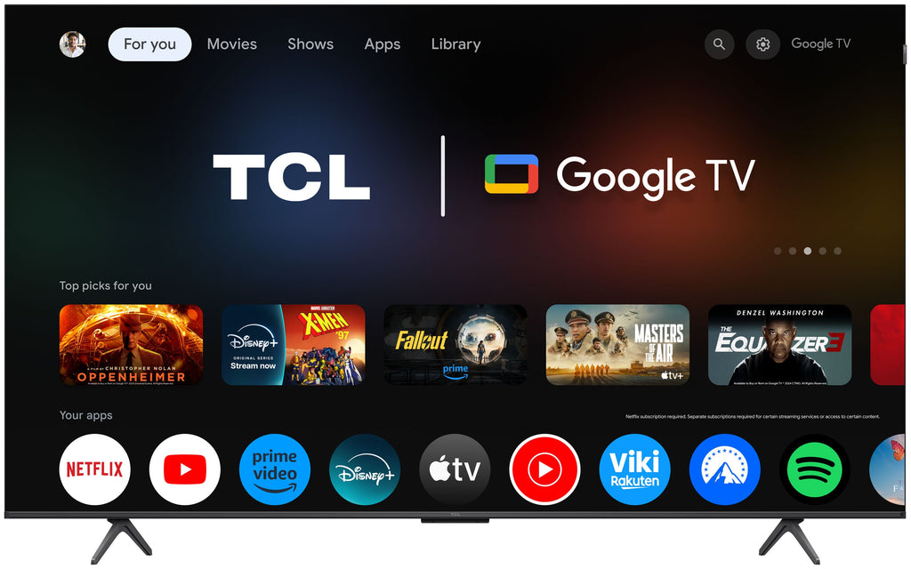 TCL P8K QLED-TV med Google TV-startskärm