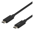 DELTACO USB-C till USB-C-kabel 2 m – USB 3.2 Gen 1, 5 Gbit/s, 5 A