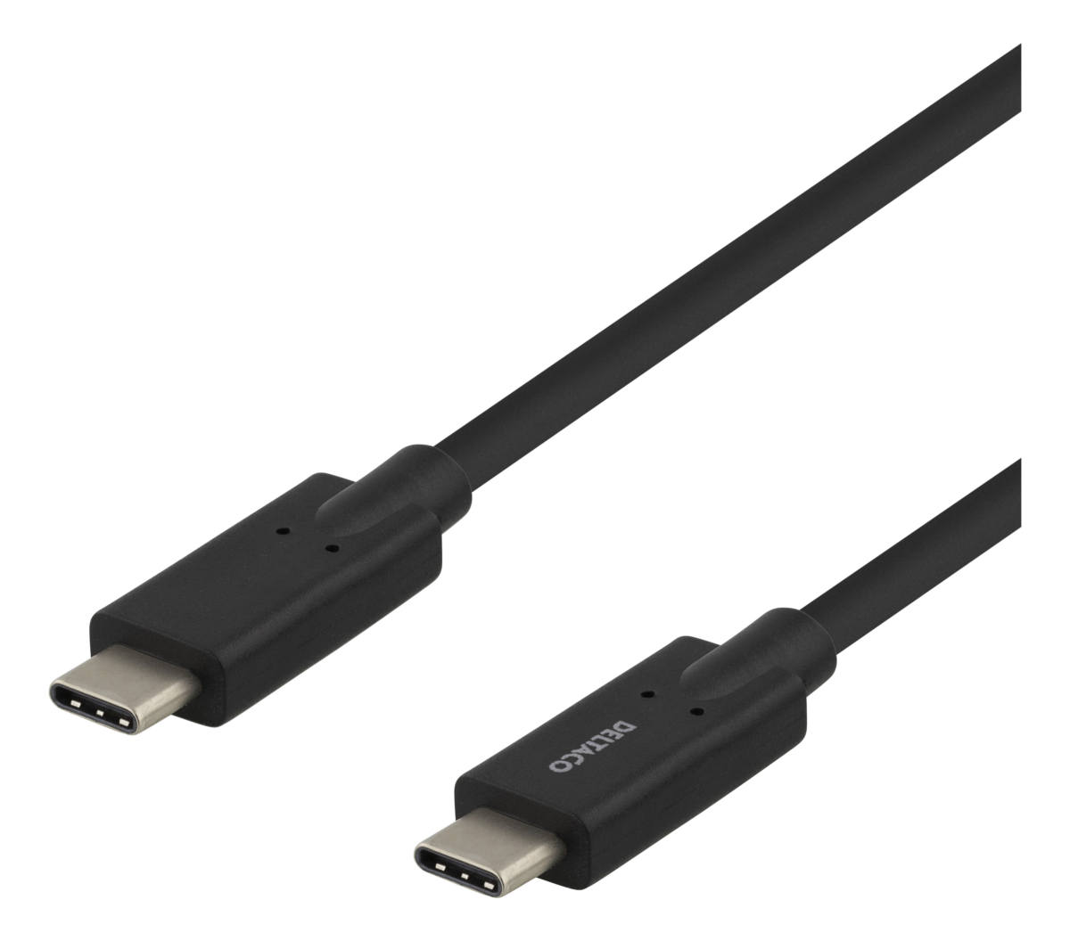 DELTACO USB-C till USB-C-kabel 2 m – USB 3.2 Gen 1, 5 Gbit/s, 5 A