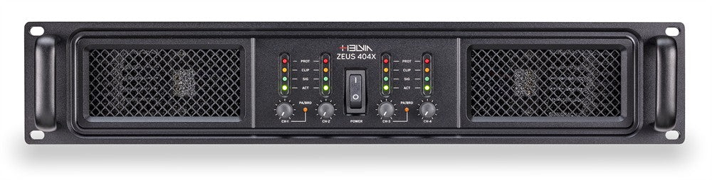 Helvia ZEUS 404X – 4-kanaligt Class-H slutsteg 4 × 400 W
