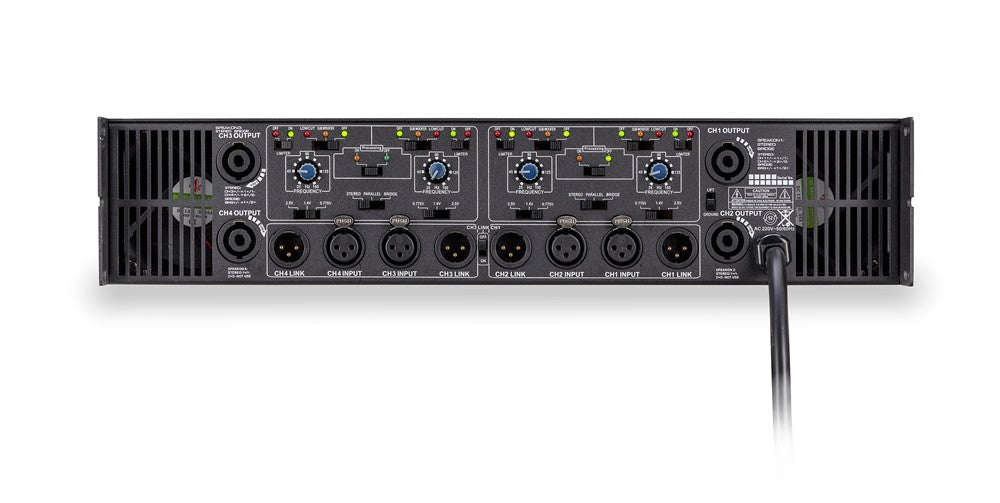 Helvia ZEUS 404X – 4-kanaligt Class-H slutsteg 4 × 400 W