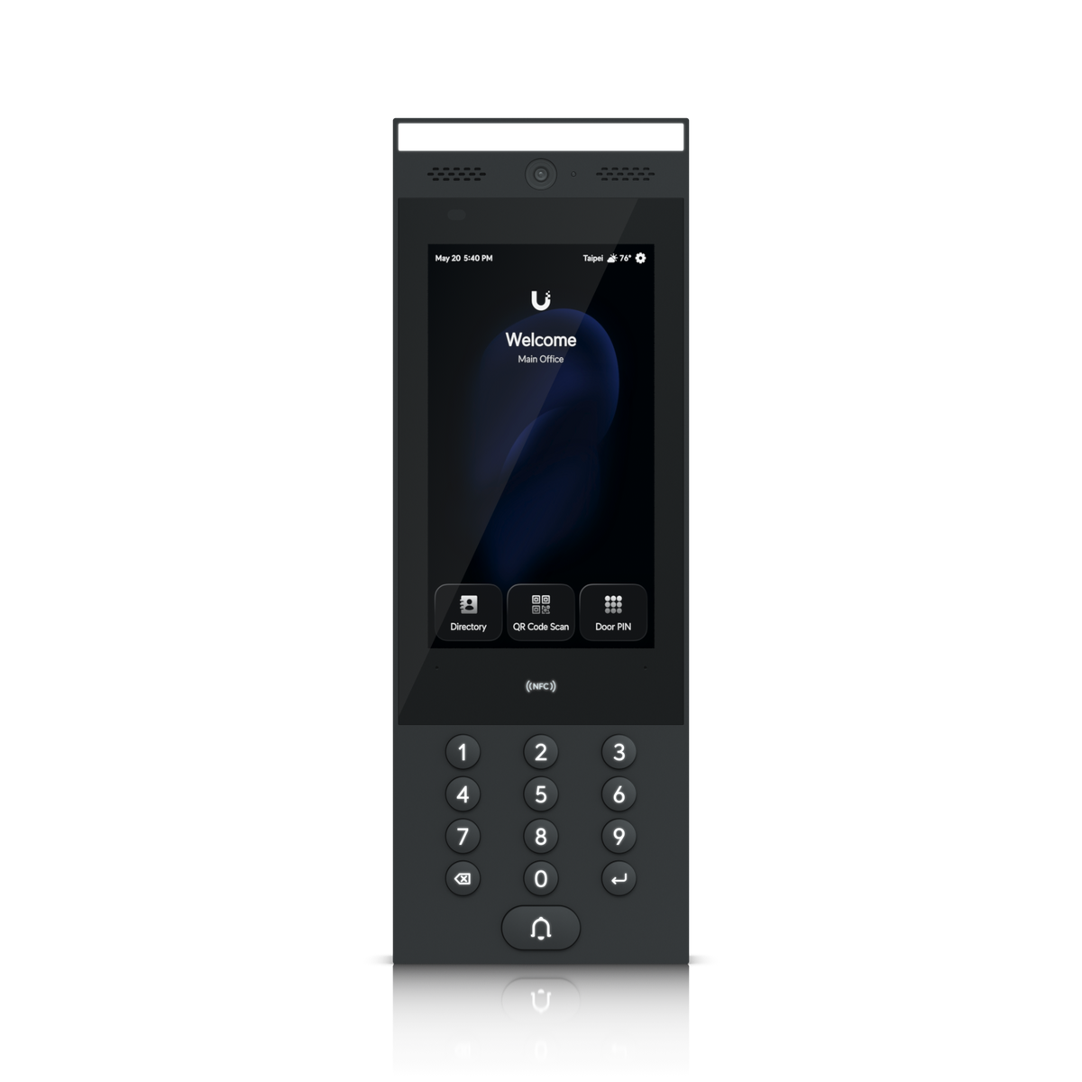Ubiquiti Access G3 Intercom framifrån med pekskärm, kamera och knappsats