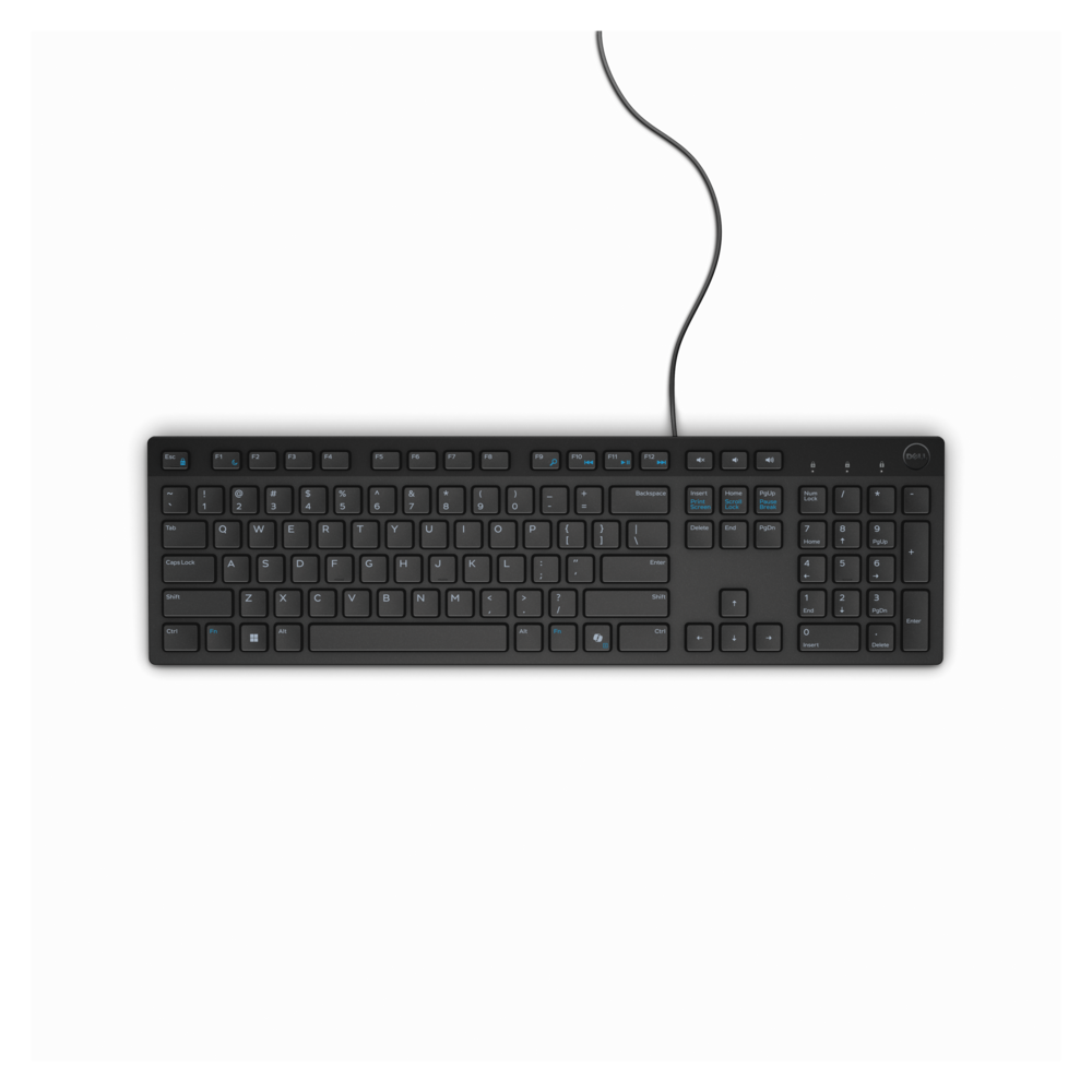 Dell KB216 – trådbundet USB-tangentbord, svenskt/finskt