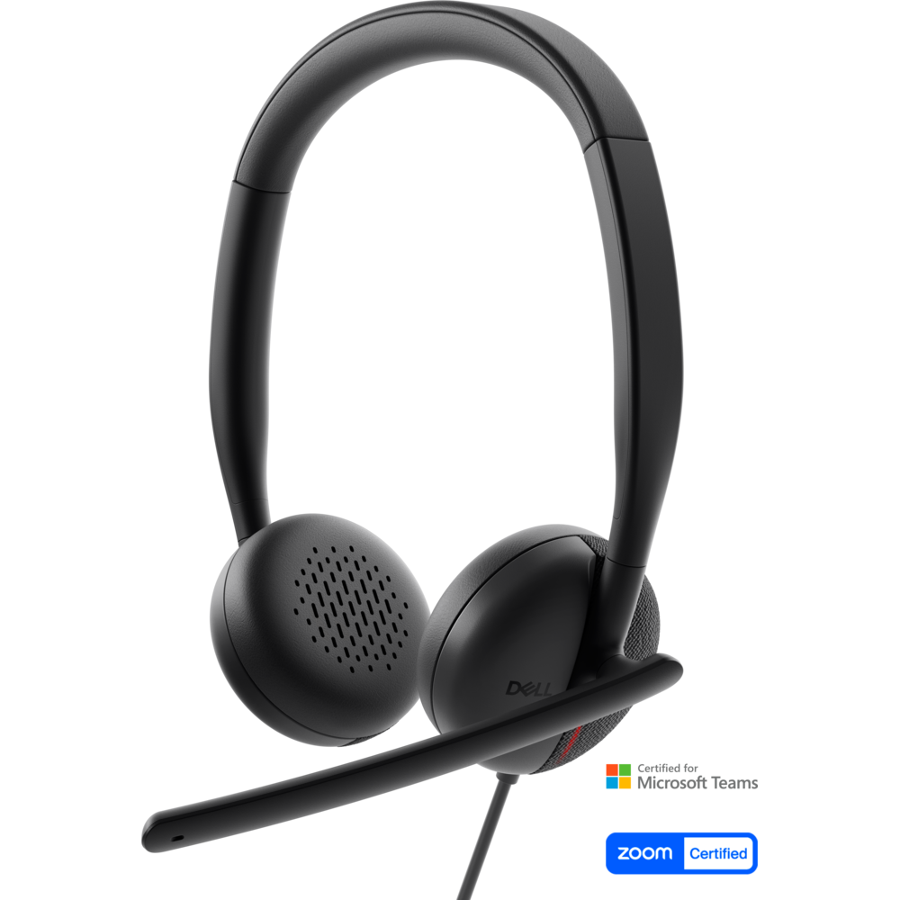 Dell Pro WH3024 – trådbundet USB-C-headset med brusreducerande mikrofon