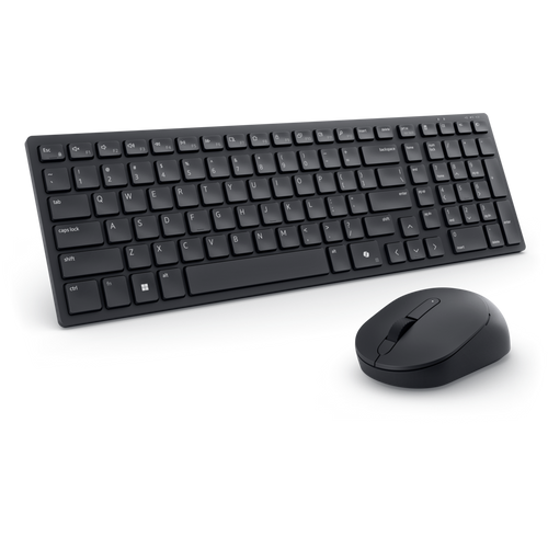 Dell Pro KM555 – kompakt, tyst tangentbord och mus, nordiskt