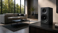 ELAC Debut B6.3 Black stativhögtalare framifrån utan frontskydd