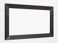 Euroscreen Frame Vision V220-W med vit dukyta och svart aluminiumram