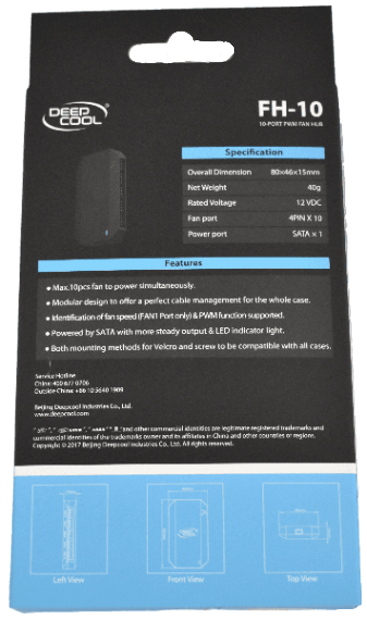Deepcool FH-10 10 Port Fläkt hub