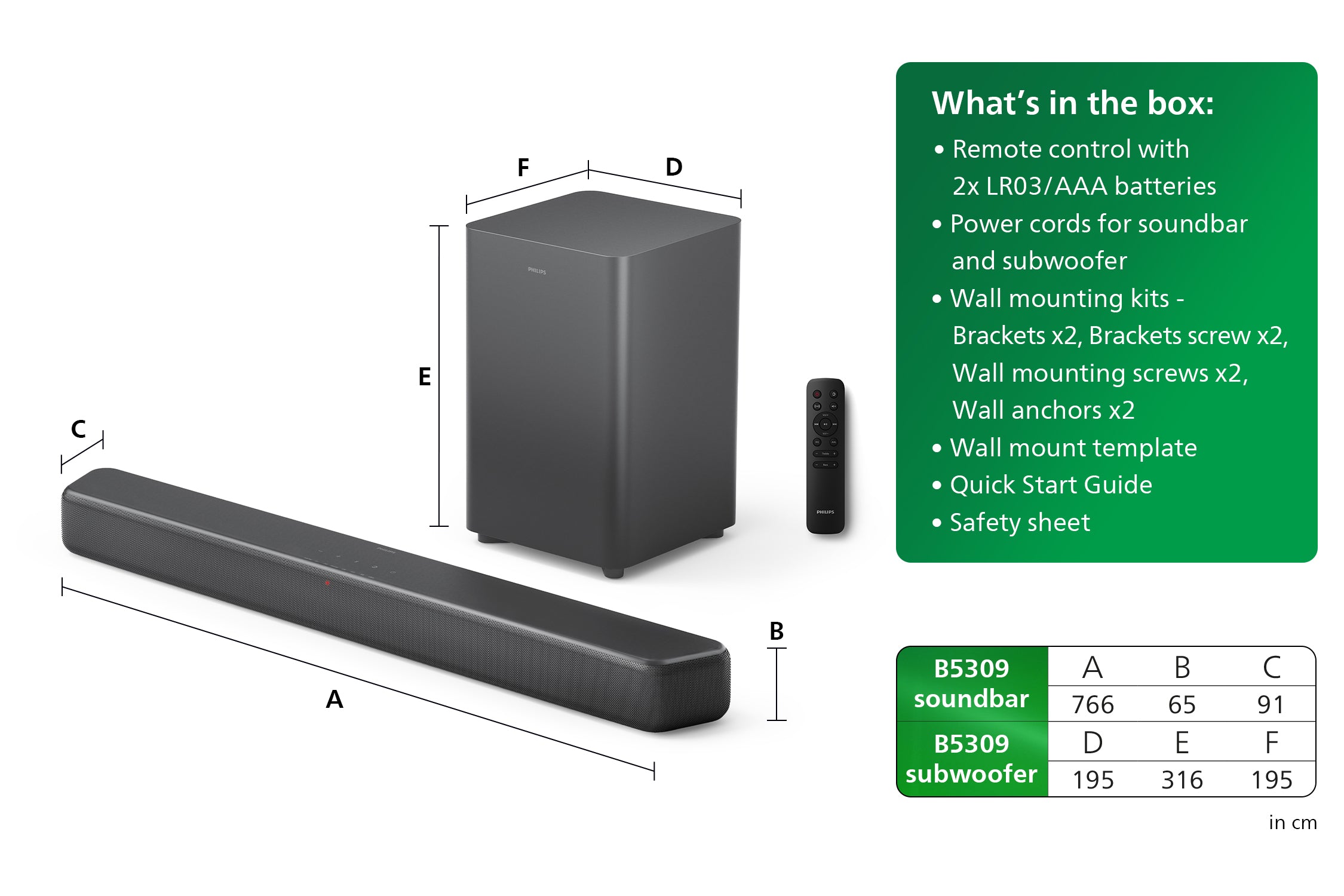 Philips TAB5309/10 Soundbar