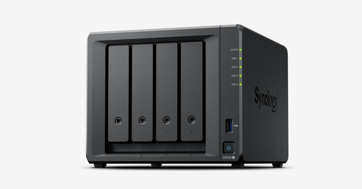 Synology DiskStation DS425+ 4-bay NAS – officiell produktbild