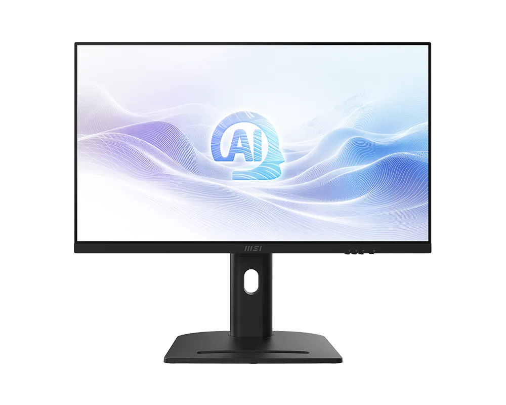 MSI Modern AM273QP AI 1UM-061EU i svart, framifrån med QHD-skärm