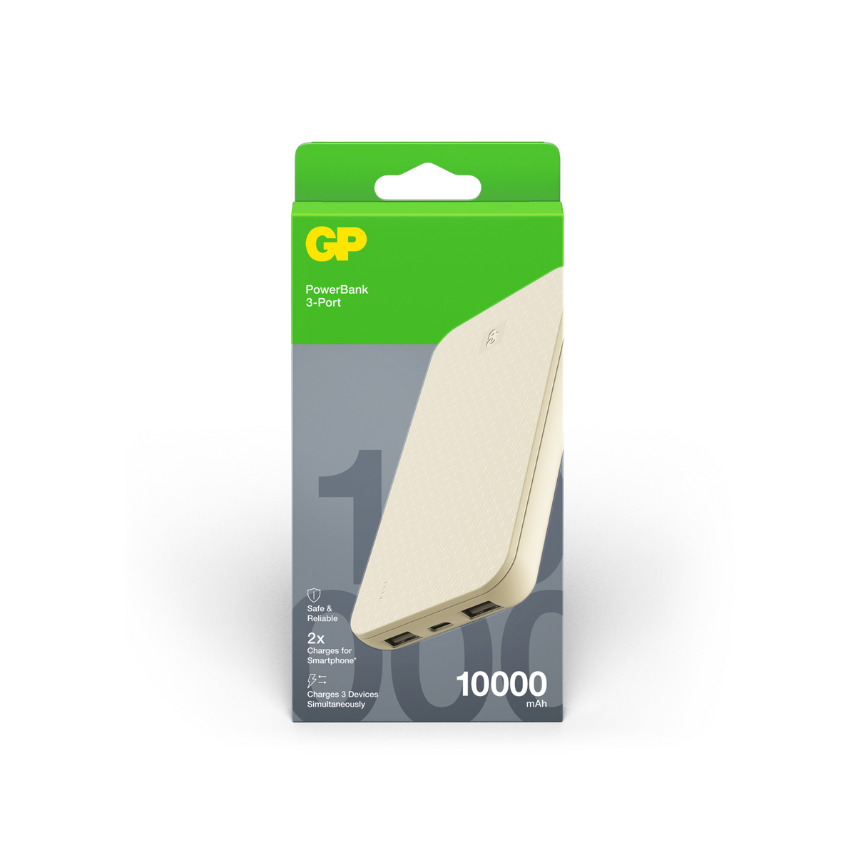 GP Plus 10000 mAh cream – originalförpackning