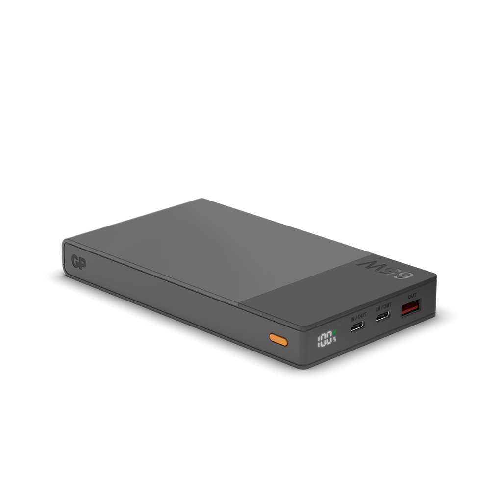 GP M3 20 000 mAh 65 W powerbank, grå – modell 405227