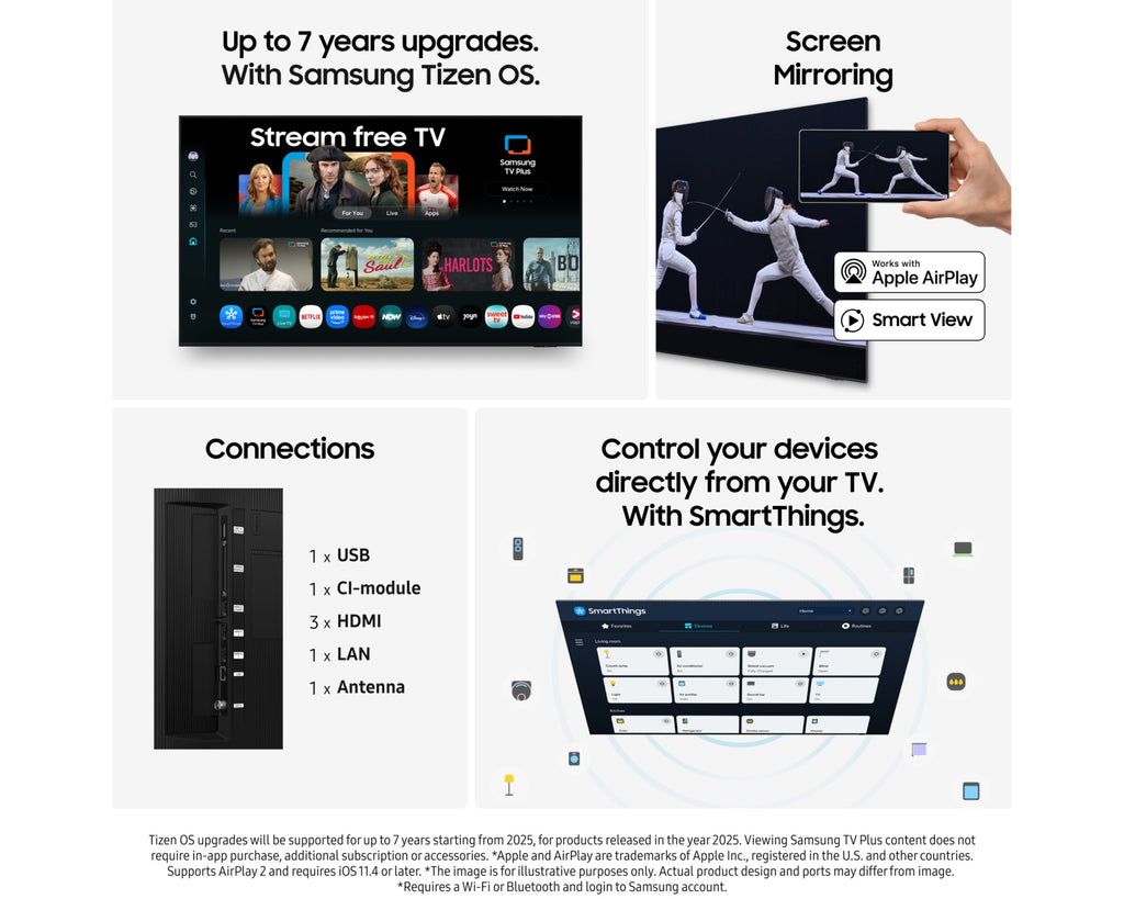 QLED Q7FAAUXXC 4K Smart TV 2025 43"-75"