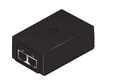 Ubiquiti svart PoE-adapter, gemensam originalillustration för POE-24-24W och POE-48-24W i tillverkarens datablad.