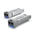 Ubiquiti UACC-OM-SM-10G-D – två SFP+-moduler med duplex LC UPC; 2-pack innehåller två och 20-pack tjugo moduler
