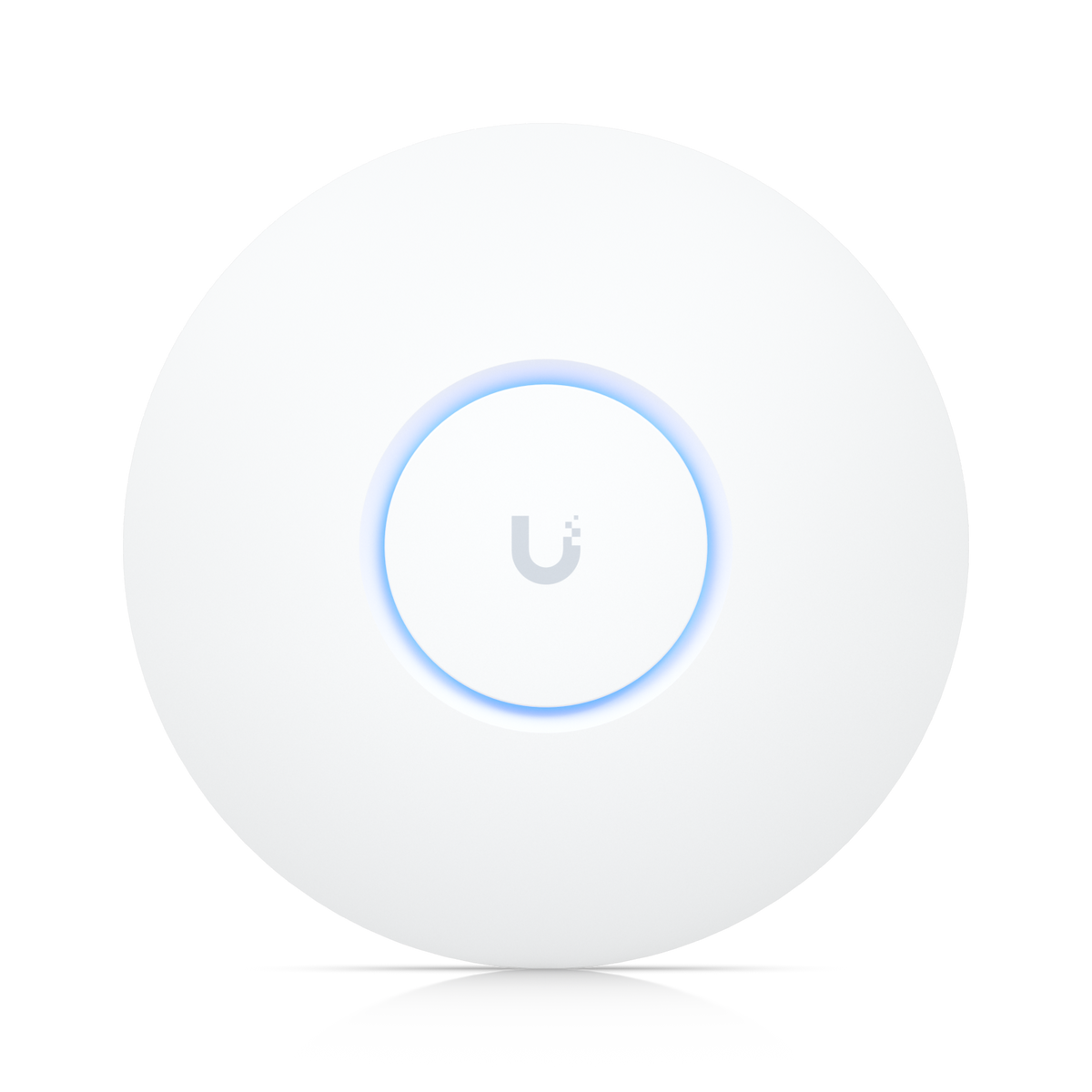 Ubiquiti UniFi nanoHD, vit Wi-Fi 5-accesspunkt. Modellbild av en enhet; vald förpackning innehåller tre eller fem accesspunkter.